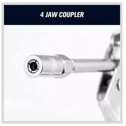 2900PSI Grease Gun Manual Pistol Grip + 3OZ Cartridge Flexible Hose & Coupler - South East Clearance Centre