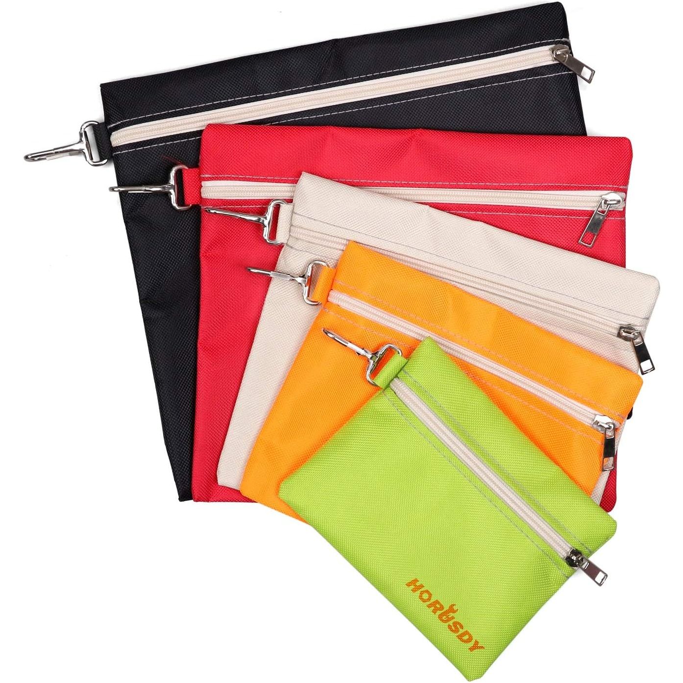 5 Pack Multipurpose Clip-on ZIppered Poly Bags - South East Clearance Centre