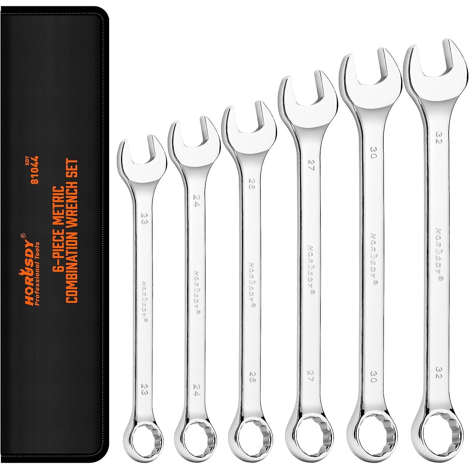 Large Metric Wrench 6 Piece Set | 12 Point | 23mm, 24mm, 26mm, 27mm, 30mm, 32mm - South East Clearance Centre