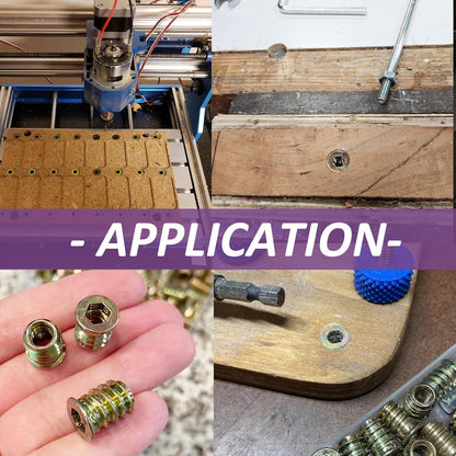 95-Piece Threaded Inserts for Wood Assortment Kit (M6 / M8 / M10 – Zinc-Plated Carbon Steel) - South East Clearance Centre