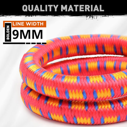 10-Piece Premium Bungee Cords with Hooks, 18” Bungee Cords, Bungee Cord Assortment