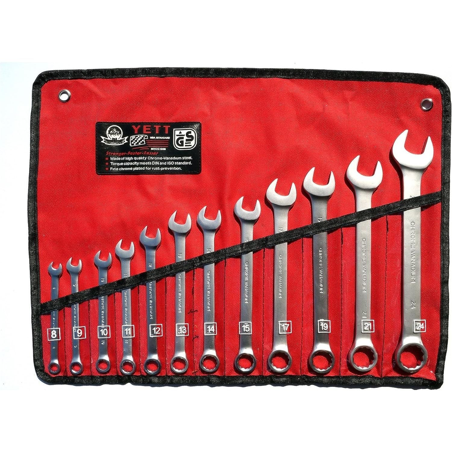 14 Piece Combination Wrench Double End Spanner Set  8 – 24 mm - South East Clearance Centre