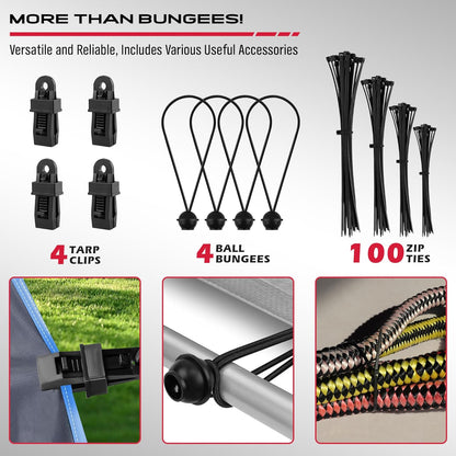 129 Piece Bungee Cord Set - South East Clearance Centre