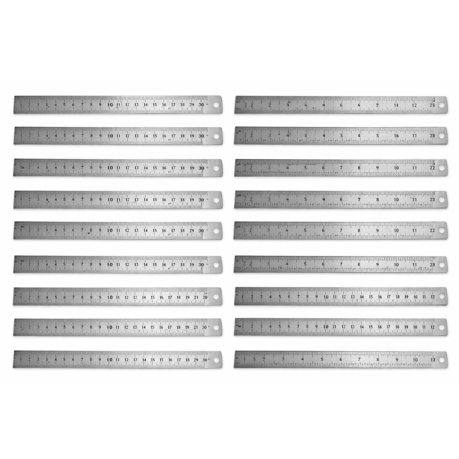 (20 Pack) RULER 30CM STAINLESS STEEL