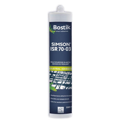 Bostik 30132171 290ml Simson ISR 70-03 Elastic Adhesive/ Sealant Cartridge - Black (Box of 12)