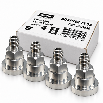 Norton Adapter TY 5A 12mm Male 1.5mm Thread – Box of 4