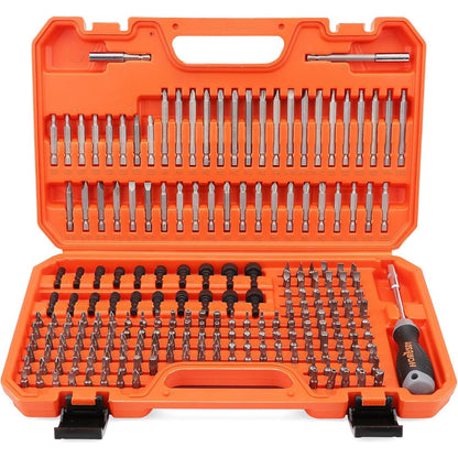 219-Piece Combination Security Bit Set Screw Driver Bit Tamper Proof Torx Box