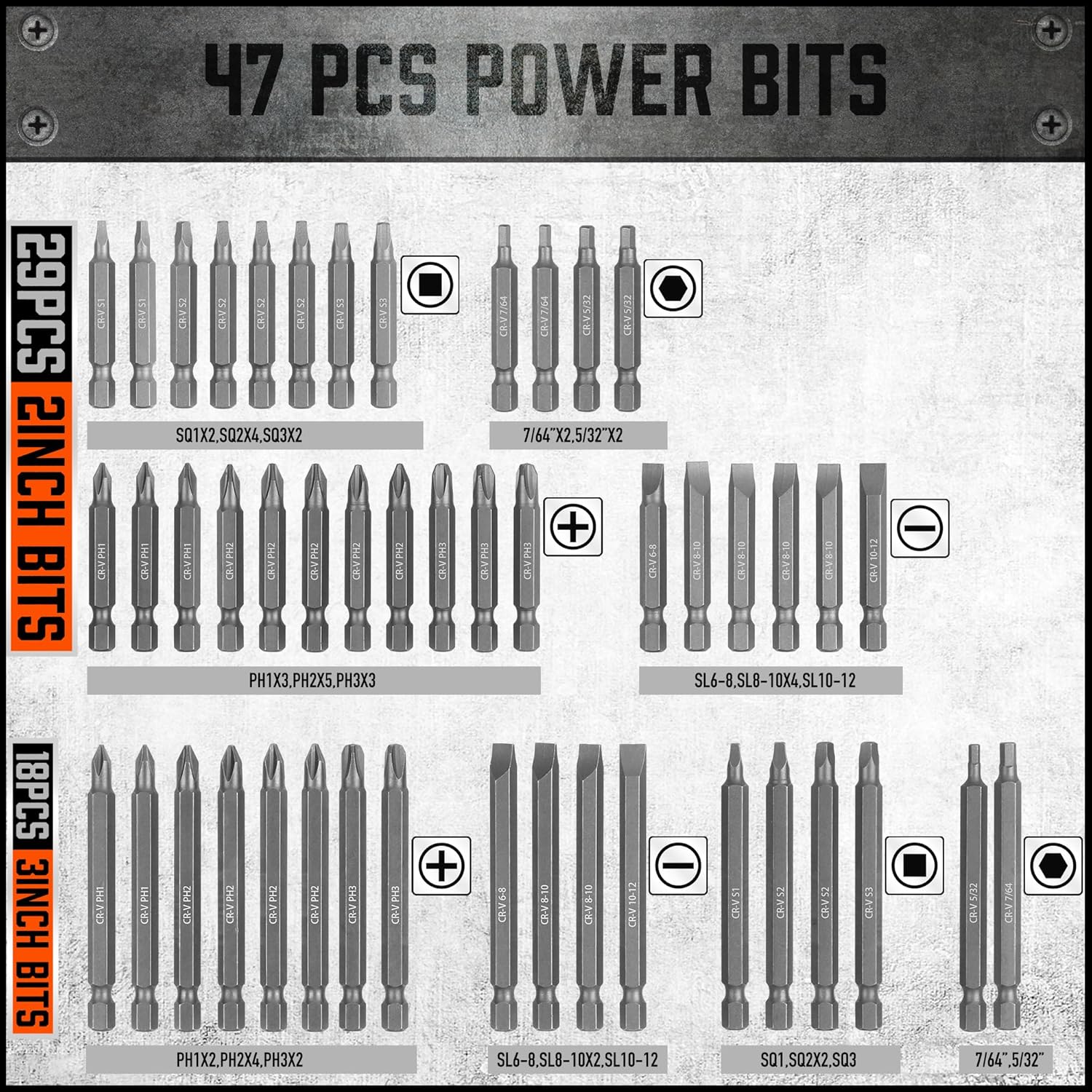 219-Piece Combination Security Bit Set Screw Driver Bit Tamper Proof Torx Box