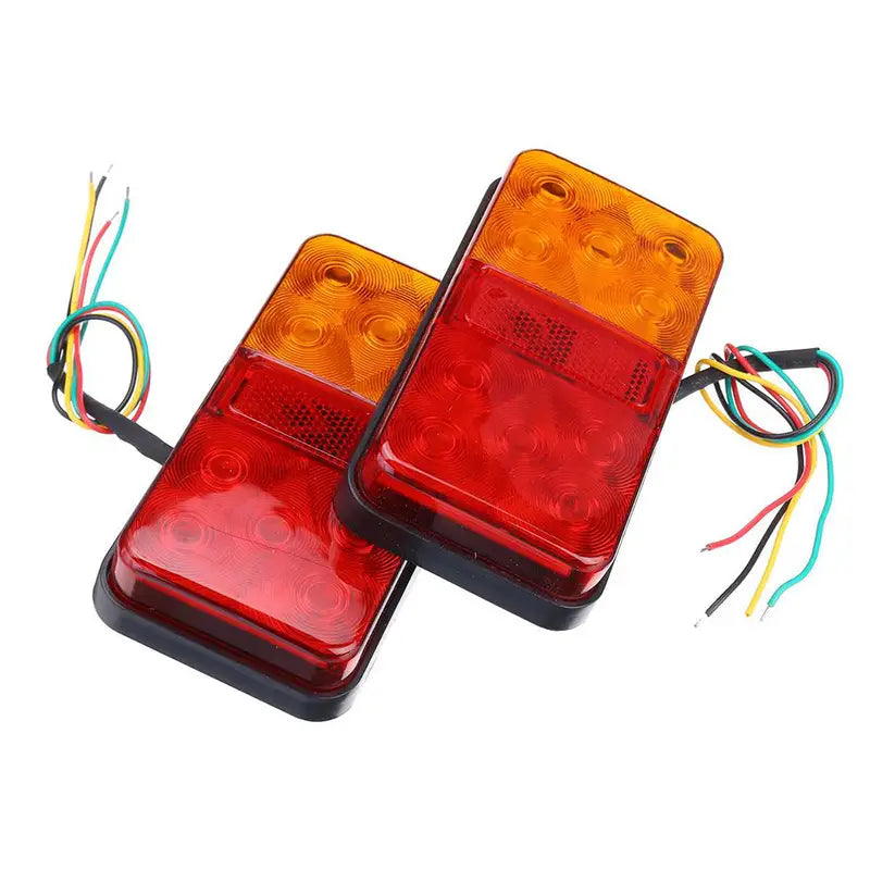 Twin Pack | 10 LED Trailer Tail Lights, Stop Indicator, Rear Lamp (150x80x30) - South East Clearance Centre