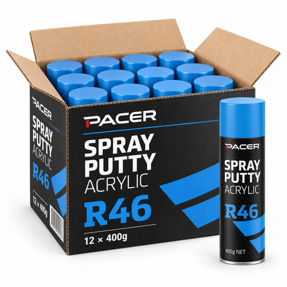 Pacer R46 Spray Putty Acrylic 400g SP400 (Box of 12)