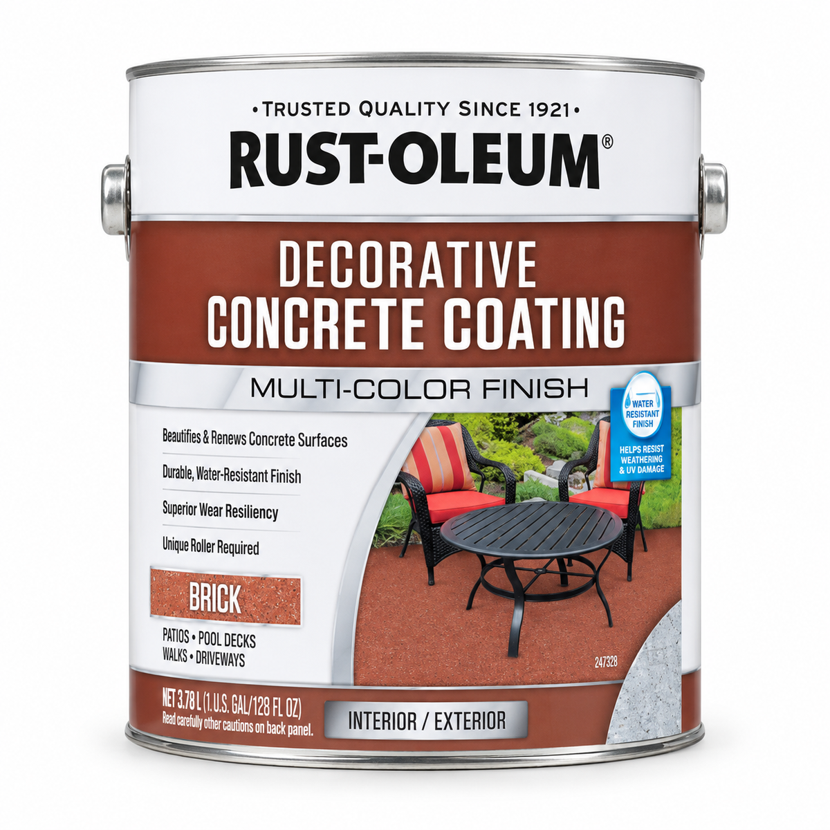 Rust-Oleum Decorative Concrete Coating 3.78L – Brick – Twin Pack