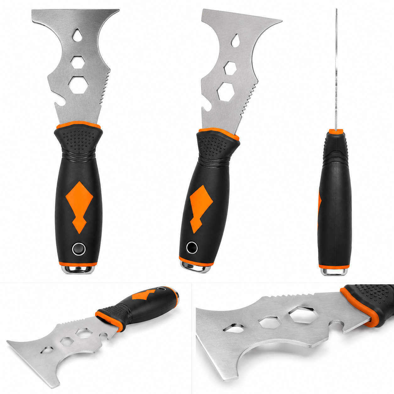 Multi-Function Stainless Steel Painter’s Scraper & Putty Knife Tool
