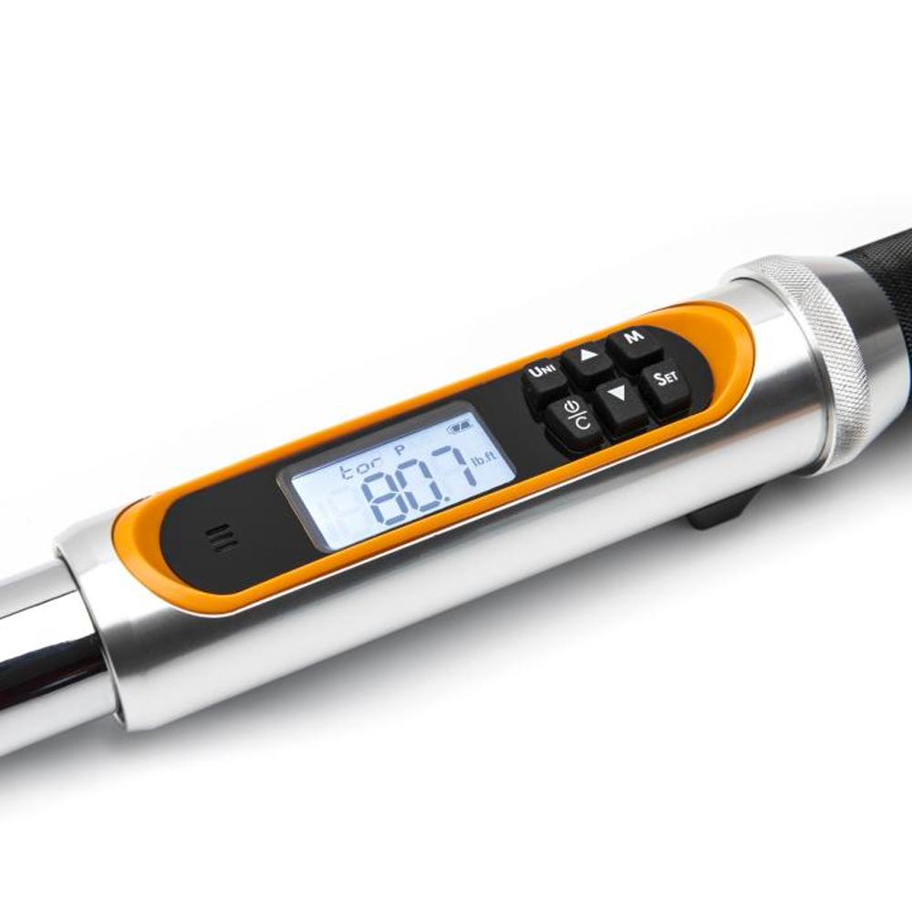 GEARWRENCH 85195 3/8" Drive 120XP Flex Head Electronic Torque Wrench With Angle with South Adapter Set
