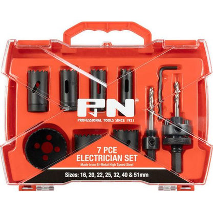 P&N Bi-Metal Holesaw Set Electrician (16-51mm) - 166044662