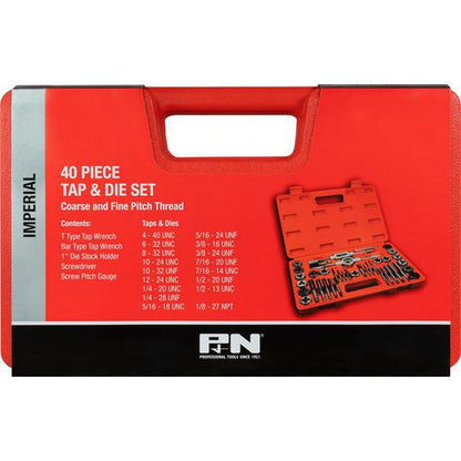 P&N 40 Piece Imperial Tap & Die Set - 166044651