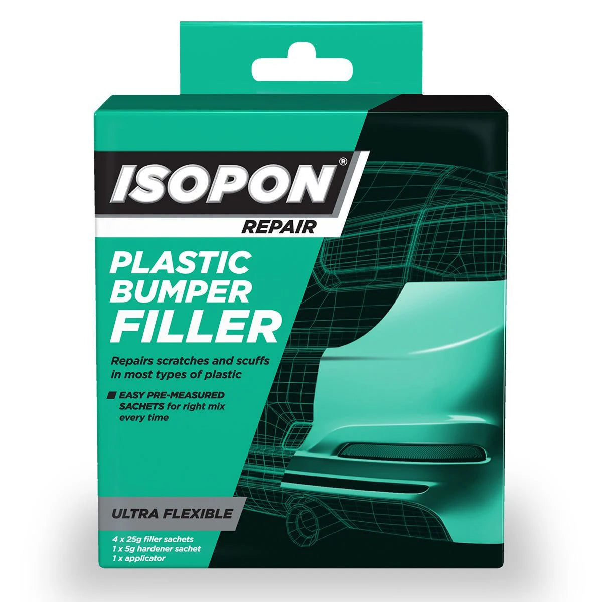 Isopon Plastic Bumper Filler Mini Repair Kit 105g - PBF/PBX