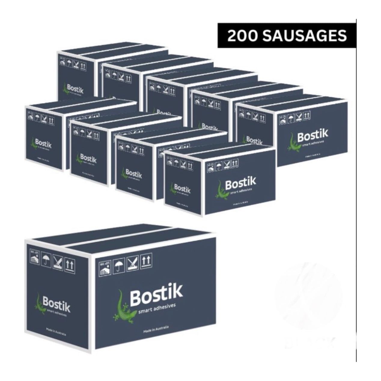 BOSTIK Polyurethane Sealant 600ml Seal N Flex WHITE (Box of 200 Sausages) - WHITE