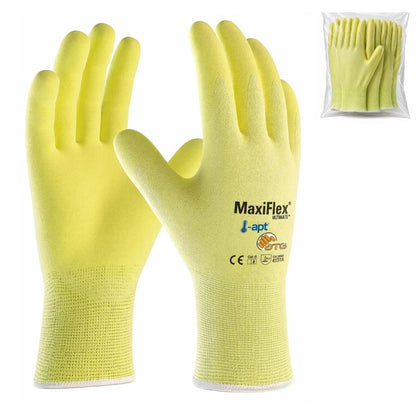 ATG MaxiFlex Cut 34-8743FY Gloves - (6 Pairs) - South East Clearance Centre