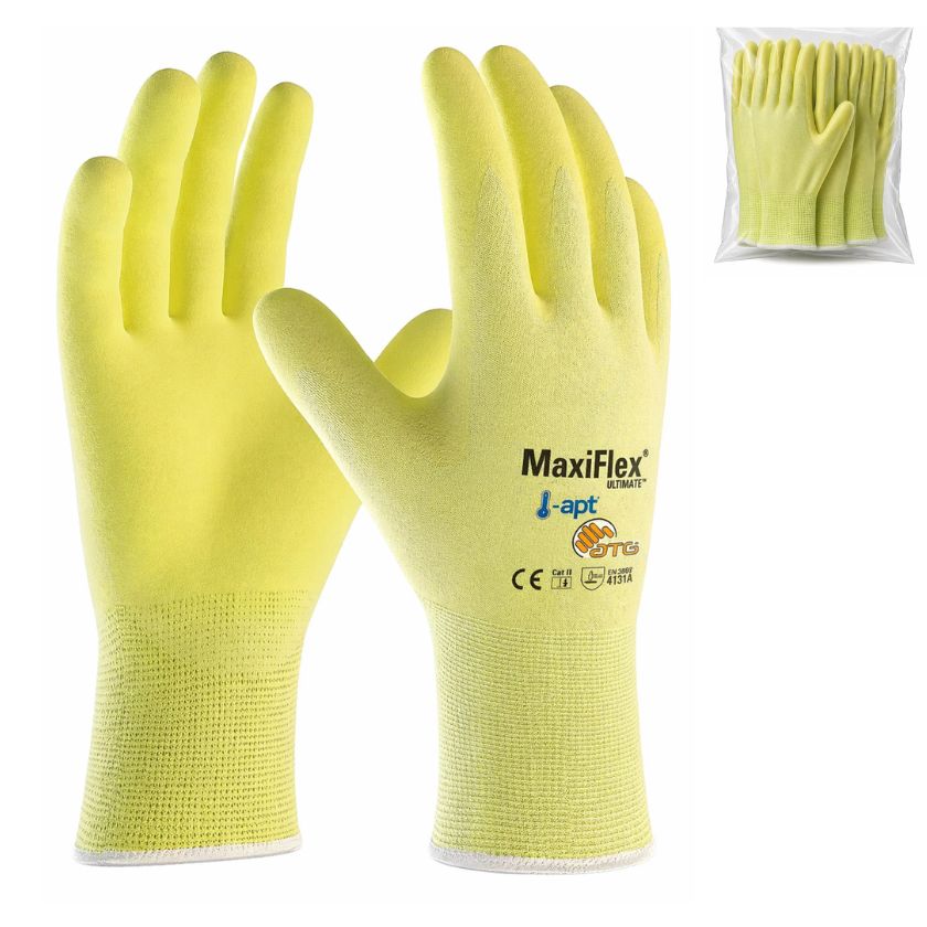 ATG MaxiFlex Cut 34-8743FY Gloves - (6 Pairs) - South East Clearance Centre