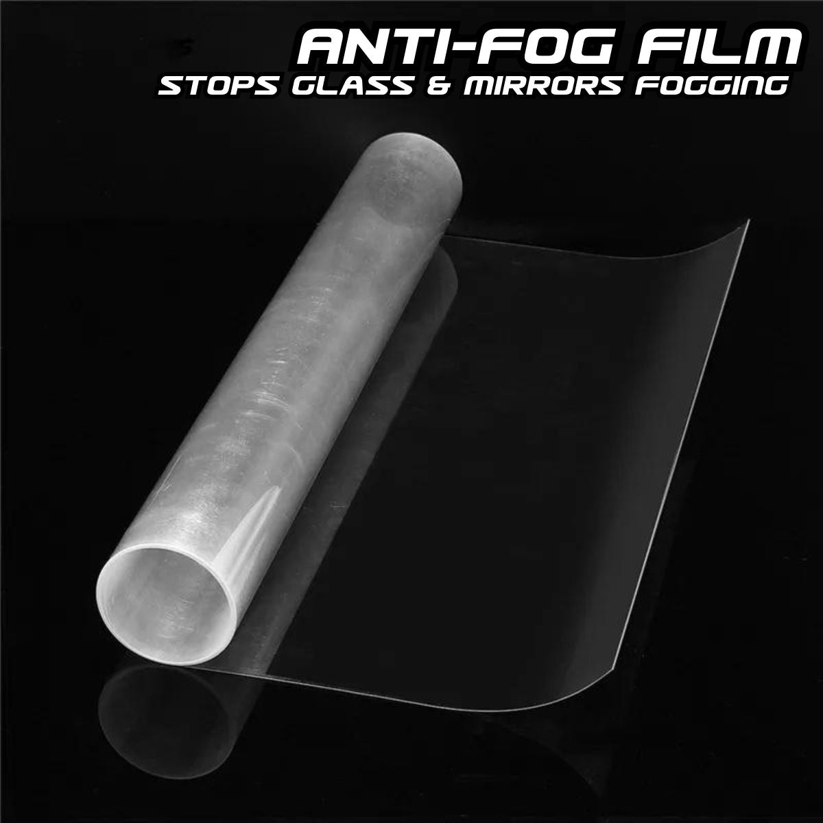 Anti Fog Film for glass & mirrors,  8" x 24" (20.32cm x 61cm) - South East Clearance Centre