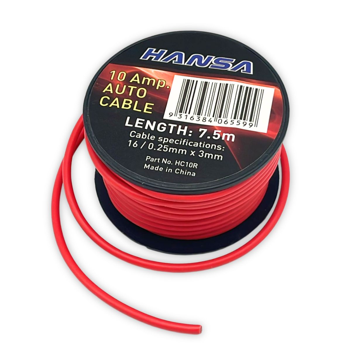 10 Amp Auto Cable, 7.5 Metres (Red) - South East Clearance Centre