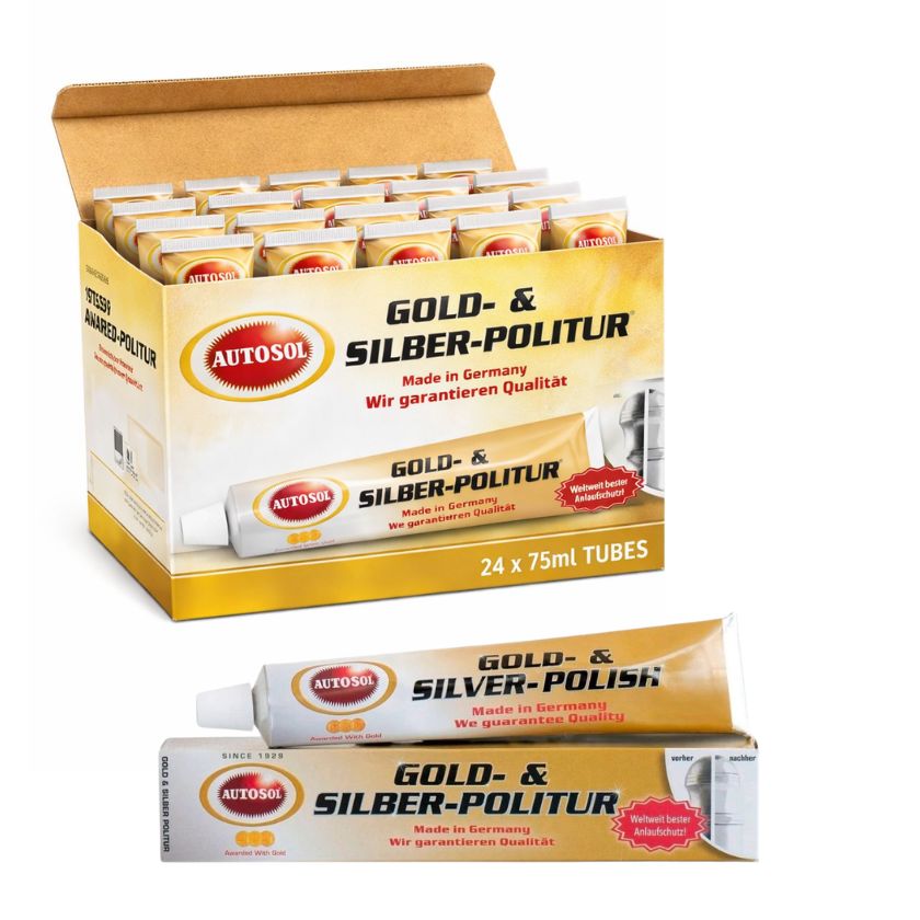Autosol 75ml Gold And Silver Polish (Box of 24) - South East Clearance Centre