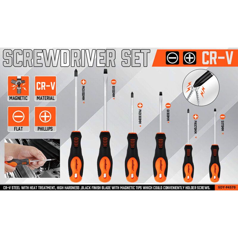 Heavy Duty Magnetic Tip Screwdriver Ser - South East Clearance Centre