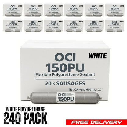 ADMIL OCI 150PU FLEXIBLE POLYURETHANE SEALANT - WHITE 600ML (Box of 20) - South East Clearance Centre