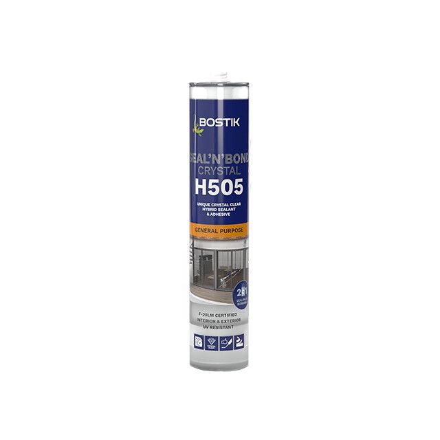 Bostik Seal ‘N’ Bond Crystal Clear Sealant & Adhesive H505 - Box of 12