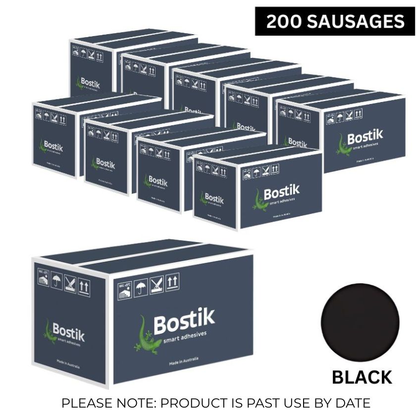 BOSTIK Polyurethane Sealant 600ml Seal N Flex Black 30619337 (Box of 200 Sausages)