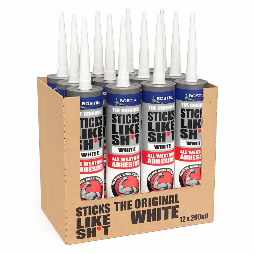 Bostik Sticks Like Sh*t Adhesive White 290mL (Box of 12)