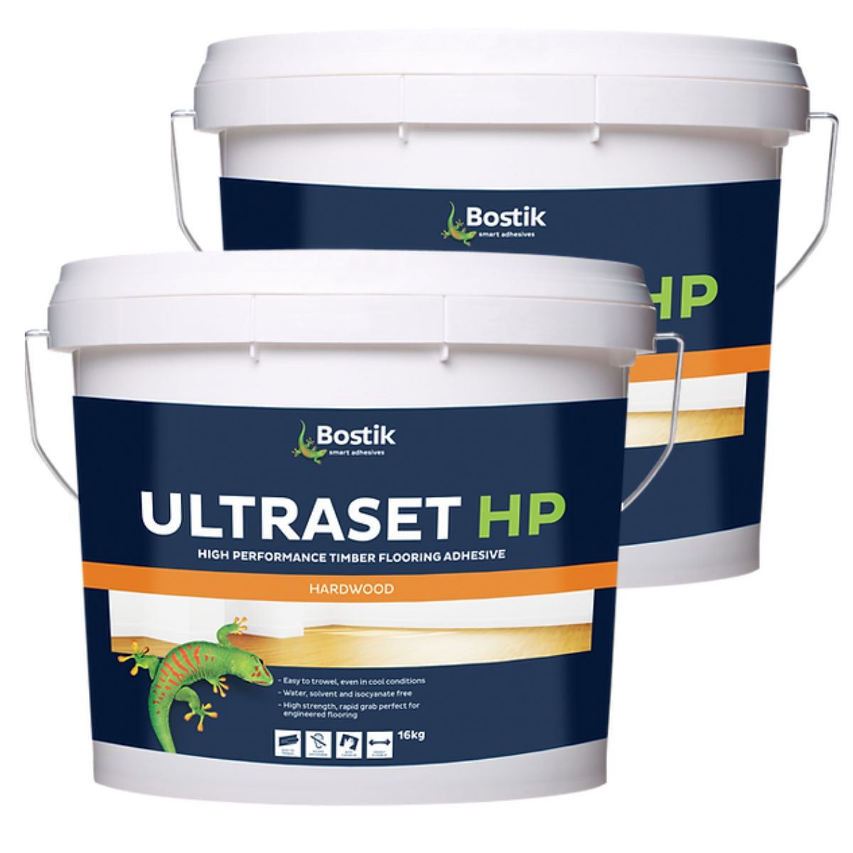 (2 Buckets) BOSTIK 16KG ADHESIVE HP PAIL BROWN ULTRASET FLEXIBLE 30840416 - South East Clearance Centre