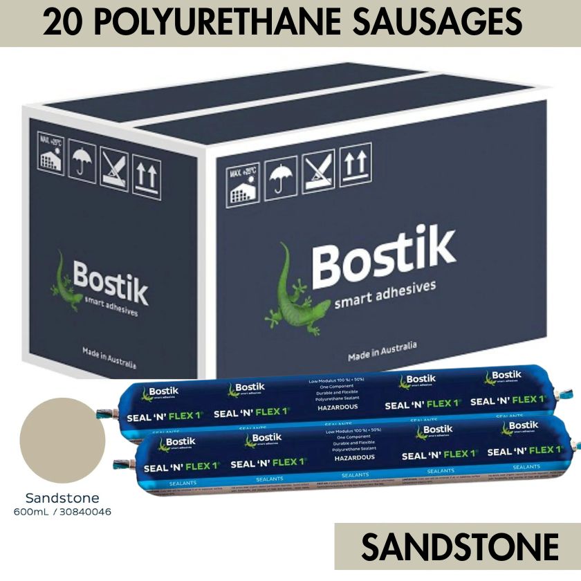 Bostik 30619346 600ml Seal N Flex 1 Polyurethane Sealant Sausage - Sandstone (Box of 20)