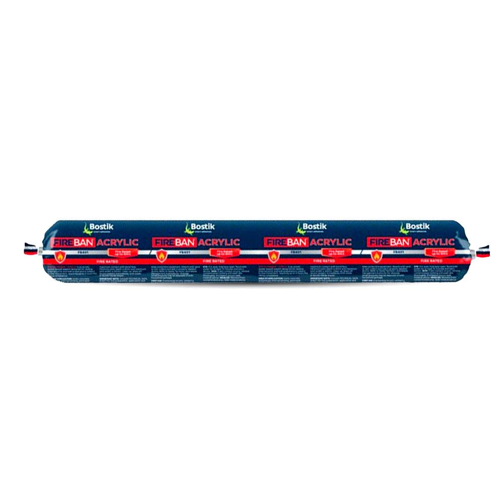 Bostik 30615090 600ml Fireban Acrylic Based Sausage Sealant - Grey