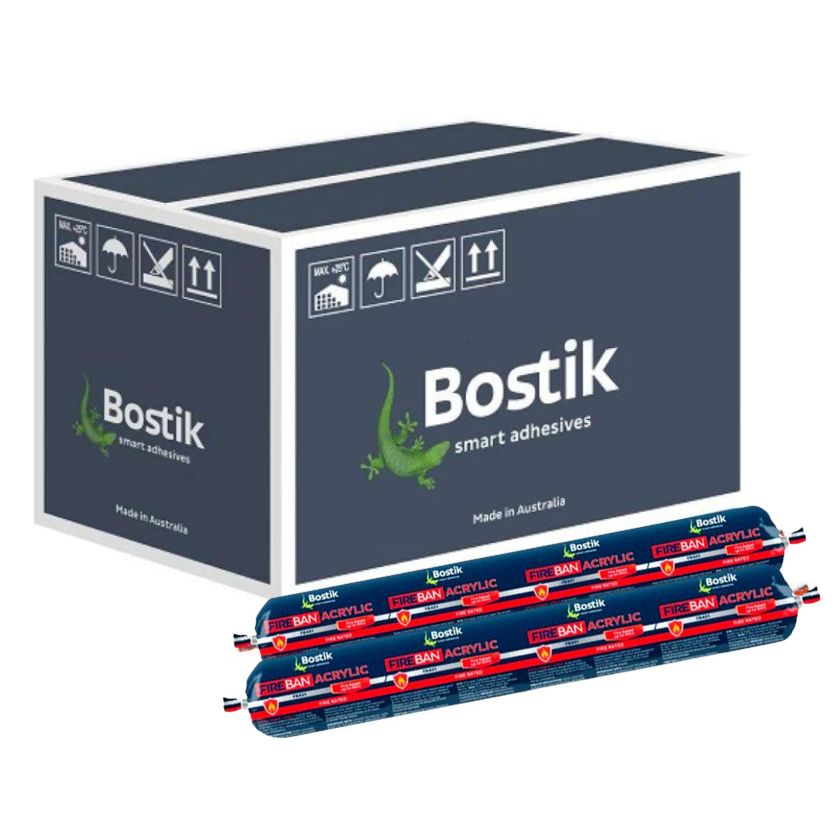 Bostik FB401 600ml Fireban Acrylic Based Sausage Sealant - Grey (Box of 20)