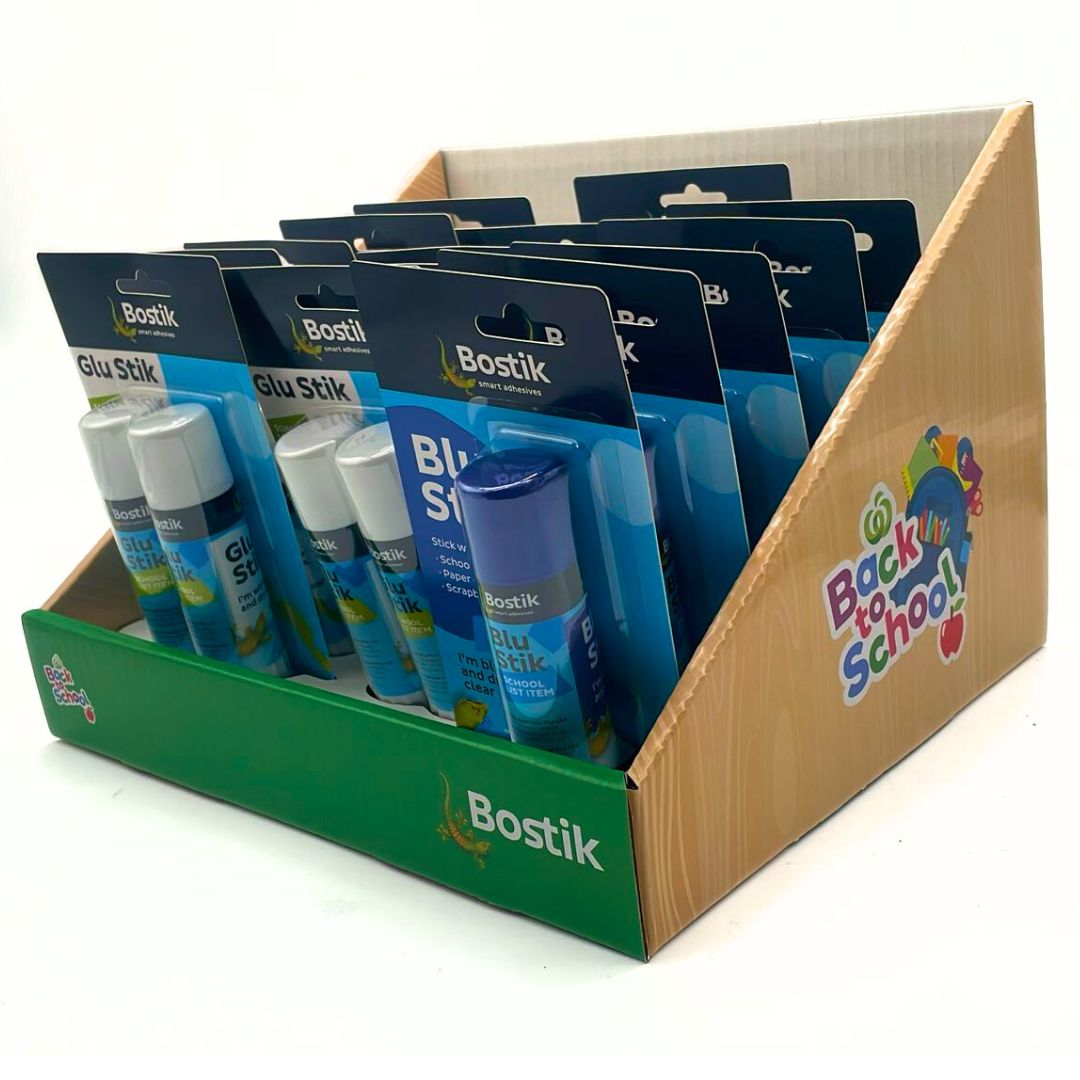 Bostik Glu & Blu Stick Back to School Bundle (20 Glu Sticks & 5 Blu Sticks) - South East Clearance Centre