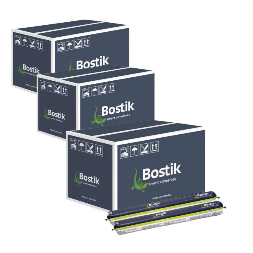 Bostik 600ml ISR 70-03 Simson Silicone Elastic Adhesive/ Sealant - (Box of 12) - WHITE