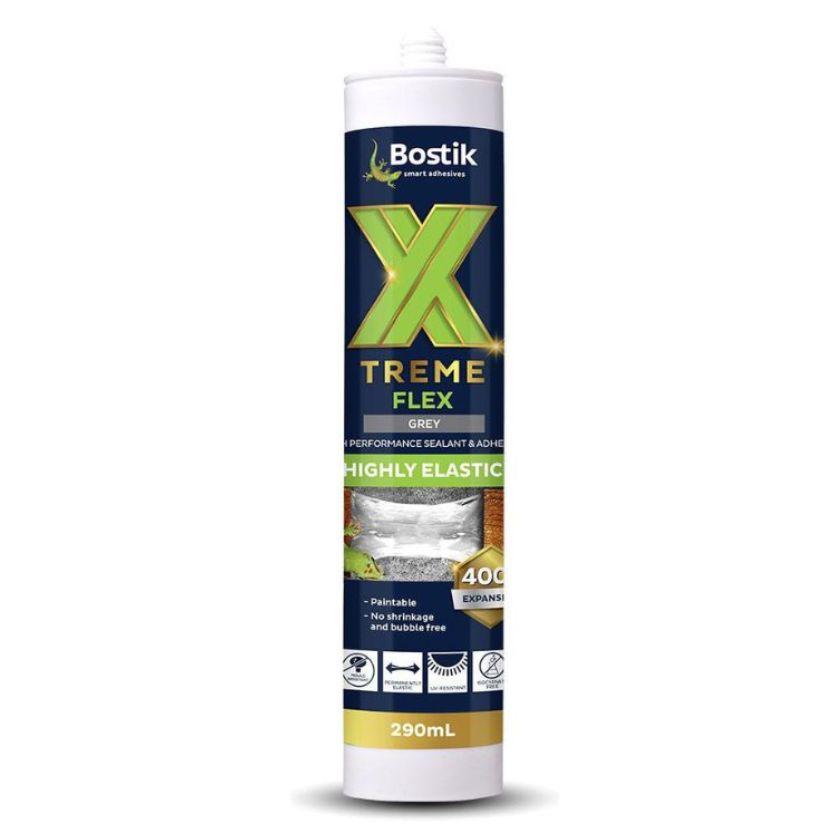 Bostik 30610797 Xtreme Flex 290ml High Performance MS Sealant & Adhesive Cartridge - Grey