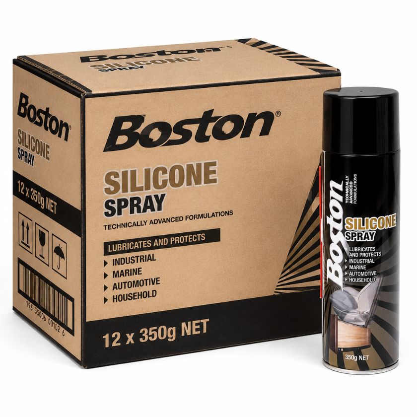 BOSTON 350gm Silicone Spray 78640 (12 Cans)