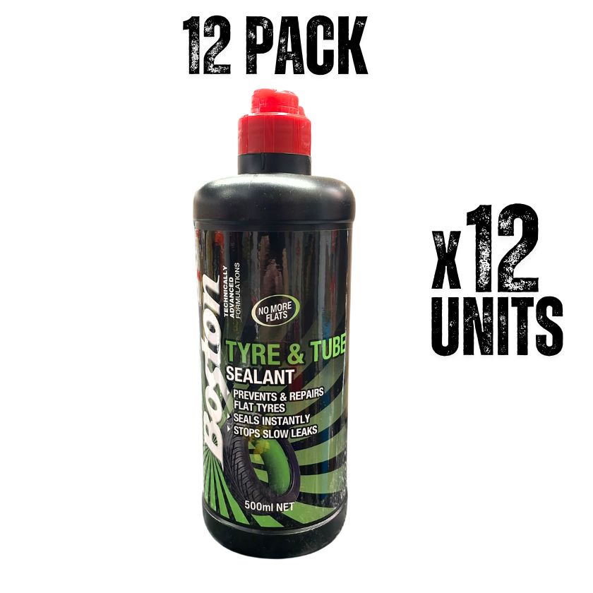 Boston Tyre & Tube Sealant, 500ml (Box of 12) - South East Clearance Centre