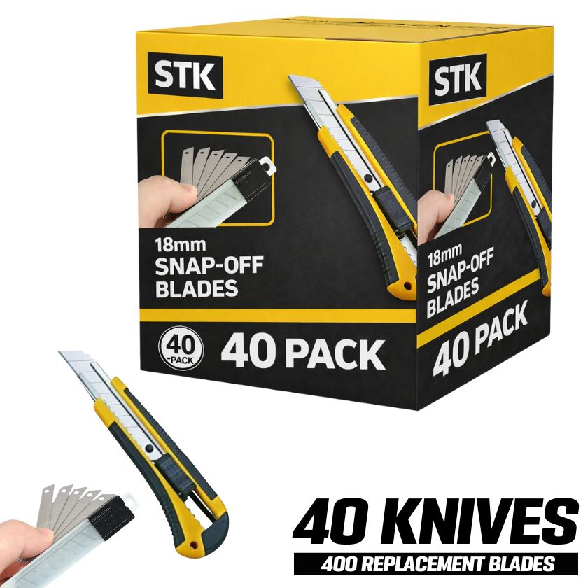 Box Cutter Knife with 5 replacement blades