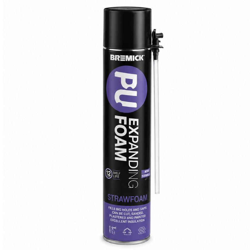 Bremick PU Expanding Foam Straw Foam 750ml - South East Clearance Centre