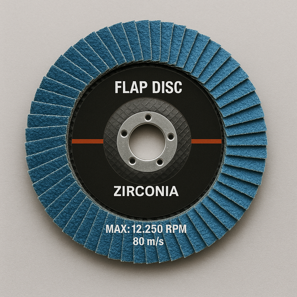 10 Pack | 125mm (5”) Flap Discs | 80 GRIT Zirconia
