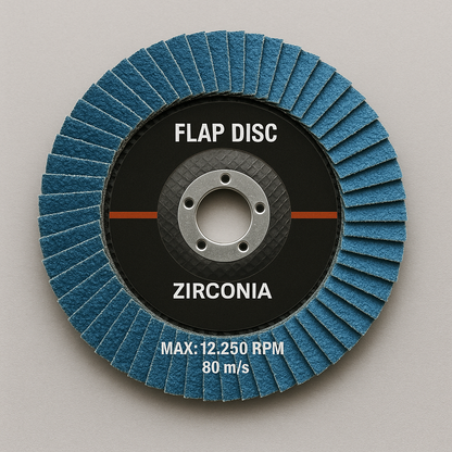 10 Pack | 125mm (5”) Flap Discs | 80 GRIT Zirconia