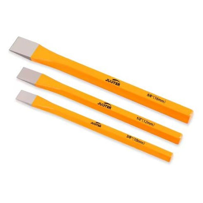 3pce Masonry Chisel Set - 10mm,12mm,16mm Stonecutter's Chisel Set