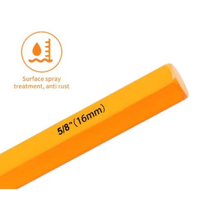 3pce Masonry Chisel Set - 10mm,12mm,16mm Stonecutter's Chisel Set