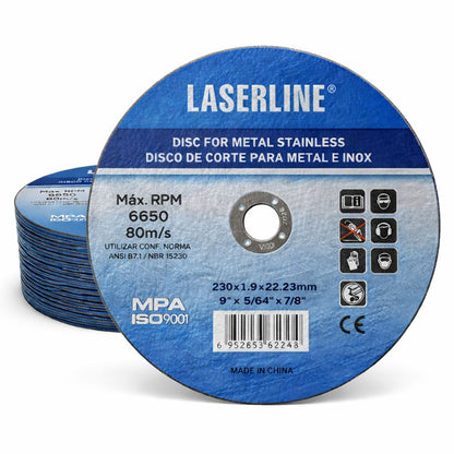 230mm Metal Cutting Disc 10 Pack – 9” Stainless Steel Cut-Off Wheels 1.9mm - South East Clearance Centre