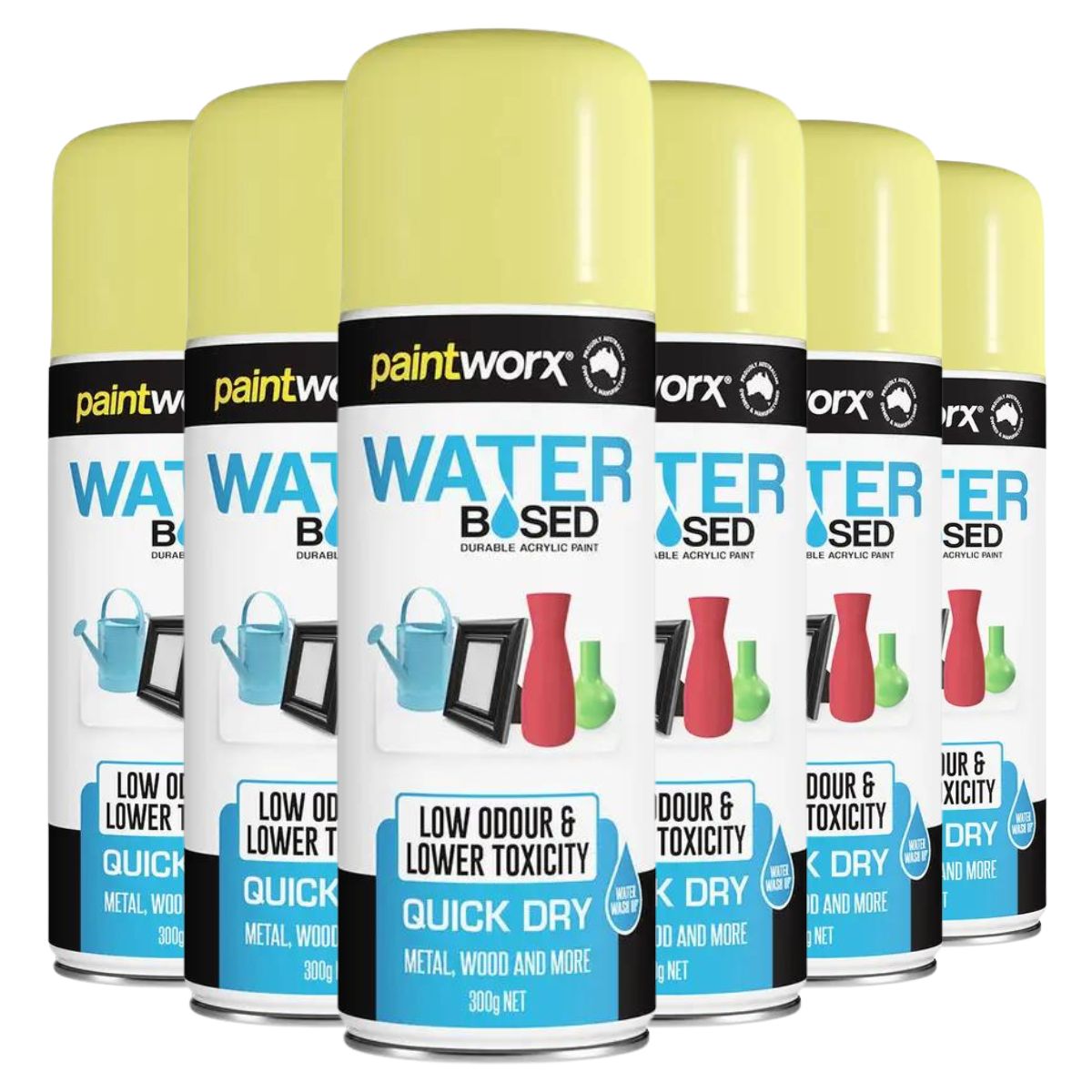 Dy-Mark 300g Water Based Acrylic Spray Paint | 6 Cans - South East Clearance Centre