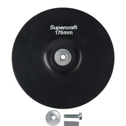 Supercraft Rubber Disc Backing 175 x 6mm - South East Clearance Centre