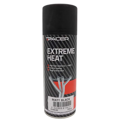PACER EXTREME HEAT MATT BLACK SPRAY PAINT EHMB300